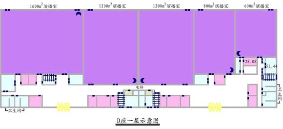 600平米演播室平面图